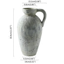 DecorBites™ Rustic Handmade Ceramic Vase for Home Decor