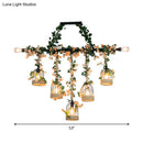 DecorBites™ Rustic Iron Birdcage Island Light for Dining Room Ceilings - Suspended Lighting Fixture