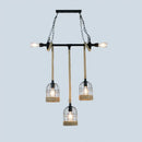 DecorBites™ Rustic Iron Birdcage Island Light for Dining Room Ceilings - Suspended Lighting Fixture