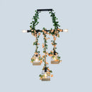DecorBites™ Rustic Iron Birdcage Island Light for Dining Room Ceilings - Suspended Lighting Fixture