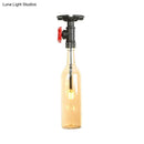DecorBites™ Rustic Single Light Semi Flushmount with Glass Shade - Bottle Design