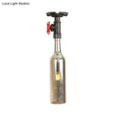DecorBites™ Rustic Single Light Semi Flushmount with Glass Shade - Bottle Design