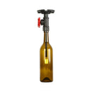 DecorBites™ Rustic Single Light Semi Flushmount with Glass Shade - Bottle Design