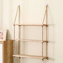 DecorBites™ Rustic Wood Floating Wall Shelves - Set of 3