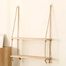 DecorBites™ Rustic Wood Floating Wall Shelves - Set of 3