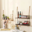 DecorBites™ Rustic Wood Floating Wall Shelves - Set of 3
