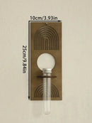 DecorBites™ Rustic Wood Wall Vase for Greenery