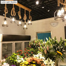 DecorBites™ Rustic Wooden Linear Island Lamp with Mesh Cage - Suspension Pendant Light for Restaurants