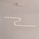 DecorBites™ S-Shape Island Pendant Metal Ceiling Lamp in Warm/White Light - Modern Design