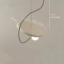 Modern black and wood scandinavian pendant light dining room