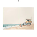 DecorBites™ Serene Beach Watercolor Canvas Art Print