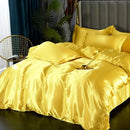 DecorBites™ Silk Bedding Set: Luxury Satin Sheets