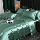 DecorBites™ Silk Bedding Set - Luxury Solid Color King/Queen/Twin