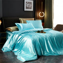 DecorBites™ Silk Bedding Set: Luxury Solid Satin Sheets