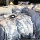 DecorBites™ Silky Eucalyptus Fiber Bedding Set - Forest Leopard
