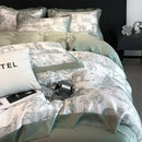 DecorBites™ Silky Eucalyptus Fiber Bedding Set - Forest Leopard