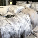 DecorBites™ Silky Eucalyptus Fiber Bedding Set - Forest Leopard