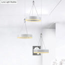 DecorBites™ Silver Minimalist Acrylic Pendant Cluster Ceiling Light - Elegant Dining Room Decoration