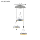 DecorBites™ Silver Minimalist Acrylic Pendant Cluster Ceiling Light - Elegant Dining Room Decoration