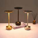 Retro metallic simple charging led desk lamp for restaurant or bedroom