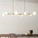 DecorBites™ Simplicity Opal Glass Molecular Island Suspension Light for Dining Rooms