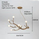 DecorBites™ Simulation Iron Tree Branch Bubble Chandelier