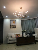 DecorBites™ Simulation Iron Tree Branch Bubble Chandelier