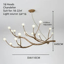 DecorBites™ Simulation Iron Tree Branch Bubble Chandelier