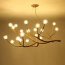 DecorBites™ Simulation Iron Tree Branch Bubble Chandelier