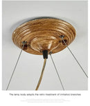 DecorBites™ Simulation Iron Tree Branch Bubble Chandelier