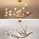 DecorBites™ Simulation Iron Tree Branch Bubble Chandelier