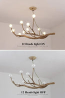 DecorBites™ Simulation Iron Tree Branch Bubble Chandelier