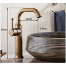 DecorBites™ Single Handle Antique Brass Bathroom Faucet