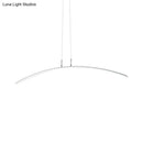 DecorBites™ Sleek Black/White Arch Island LED Pendant Lamp for Elegant Dining Table Lighting