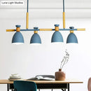 DecorBites™ Sleek Dome Shade Island Pendant Light with Metallic Finish - Ideal for Dining Rooms