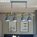 DecorBites™ Sleek Dome Shade Island Pendant Light with Metallic Finish - Ideal for Dining Rooms