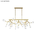 DecorBites™ Sleek Firefly LED Dining Room Pendant Light with Opal Glass - Minimalist Island Chandelier
