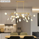 DecorBites™ Sleek Firefly LED Dining Room Pendant Light with Opal Glass - Minimalist Island Chandelier