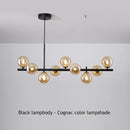 DecorBites™ Sleek Glass Ball Chandelier for Dining Room
