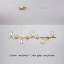 DecorBites™ Sleek Glass Ball Chandelier for Dining Room