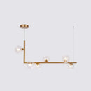DecorBites™ Sleek Glass Pendant Light for Dining Room with Hanging Island Design