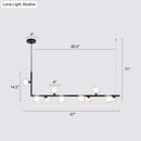 DecorBites™ Sleek Glass Pendant Light for Dining Room with Hanging Island Design
