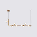 DecorBites™ Sleek Glass Pendant Light for Dining Room with Hanging Island Design