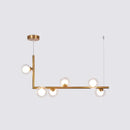 DecorBites™ Sleek Glass Pendant Light for Dining Room with Hanging Island Design
