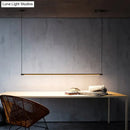 DecorBites™ Sleek Metal Black LED Pendant Lamp for Stylish Island Table