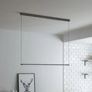 DecorBites™ Sleek Metal Black LED Pendant Lamp for Stylish Island Table