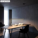 DecorBites™ Sleek Metal Black LED Pendant Lamp for Stylish Island Table