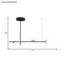 DecorBites™ Sleek Metal Crossed Line Island Light - Simplicity 3 Heads