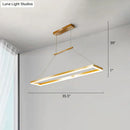 DecorBites™ Sleek Metal Island Ceiling LED Pendant Light for Dining Room - Simplicity and Style