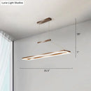 DecorBites™ Sleek Metal Island Ceiling LED Pendant Light for Dining Room - Simplicity and Style
